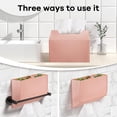 thumbnail image 5 of LZLINGMEI Tissue Box Cover Holder Compatible with Disposable Paper Hand Towels, Leather Paper Towel Dispenser for Tabletop, Bathroom,Office, 5 of 13