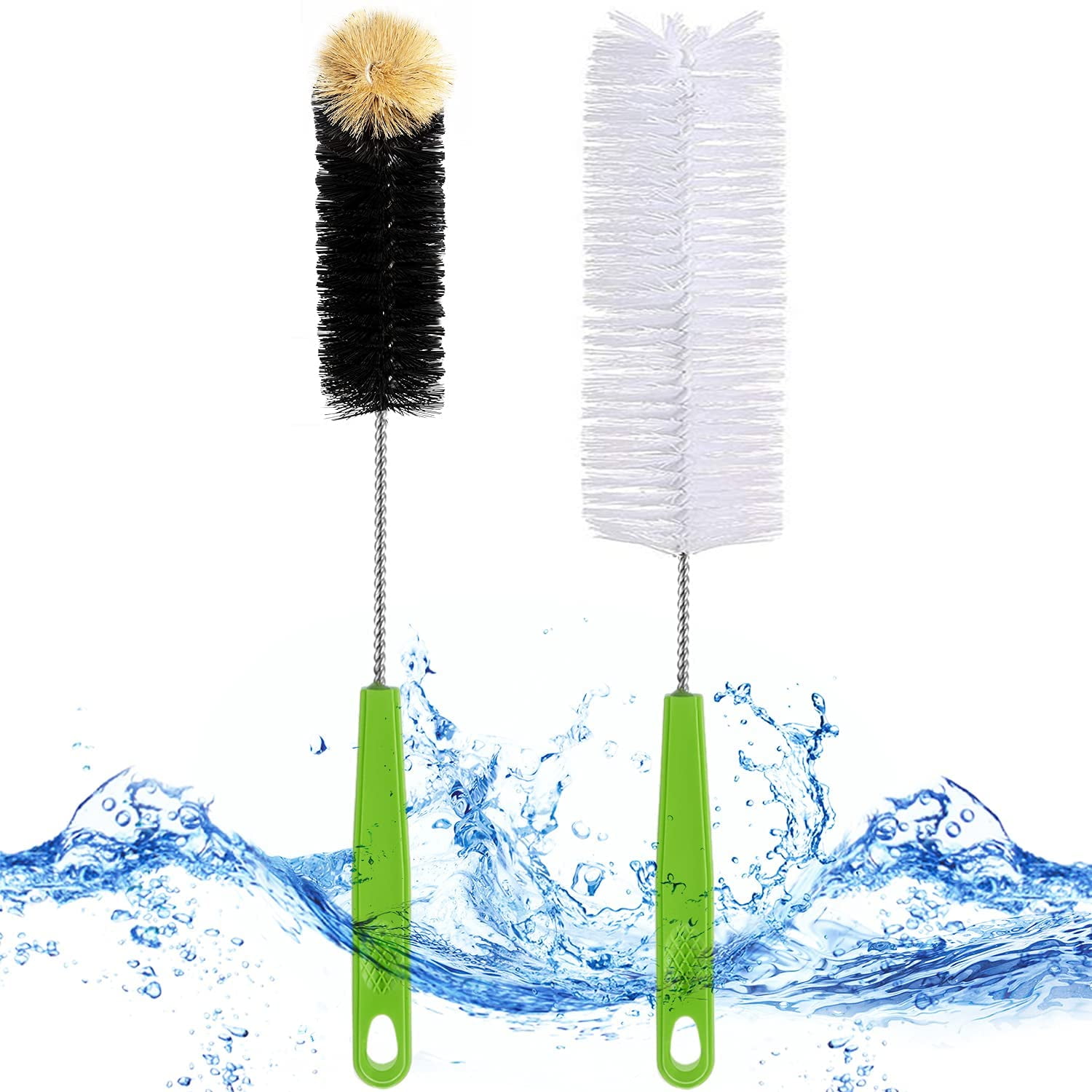 Long Handle Bottle Brush, Flexible Cleaning Brush for Water Bottles