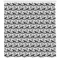 thumbnail image 3 of Ambesonne Nordic Shower Curtain, Swedish Dala Horses, 69"Wx75"L, Black and White, 3 of 3
