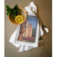 thumbnail image 2 of Decorative Tea Towel, Apron Santa Barbara, California, Old Mission, Unisex, Adjustable, Organic Cotton, 2 of 3