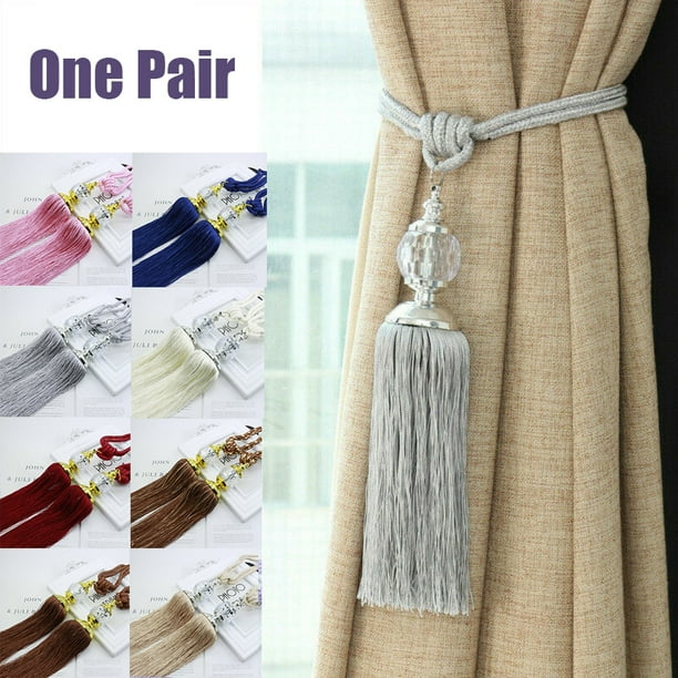 beige curtain tie backs