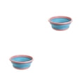 thumbnail image 2 of ZheElen Foldable Pan For Traveling Non-toxic And Good Hand Feeling Not Easy To Break Washbasin Portable Pink S 2Set, 2 of 6