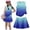 Dark Blue, variant on Girls' Clothing Sets Summer Outfits Size 7-8 Two Piece Outfits Cute Preppy Clothing Sets Casual Tank Top and Y2K Skirts Sport Activewear Cyan 11-12 Years