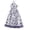 Blue, variant on XEGLSBU Girls Dresses Winter 10-12 Bohemian Floral Summer Dress for Girls Casual with Ruffle Sleeves Blue Size 5-6 Years