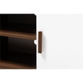 thumbnail image 6 of Allora Modern 2-Door Wood TV Stand for TVs up to 70" in White/Brown, 6 of 9