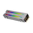 thumbnail image 2 of FinalCool aleación de aluminio Aura Sync ARGB M.2 NVMe 2280 SSD disipador de calor de refrigeración, 2 of 9