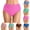 Green, variant on Womens High Waist Scrunch Bikini Bottoms Solid Color Triangle Split Design Seam Lines Cheeky Swim Briefs Pink XXL