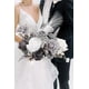 thumbnail image 2 of Set de Flores Artificiales Serwalin Gris de Seda con Tallos para Bodas, 2 of 5
