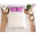 thumbnail image 2 of Groovy Stripe- Recycled Plastic/Sustainable Cotton Queen Duvet Cover Set Including 2 Shams.Made in Green by Oeko-Tex., 2 of 7