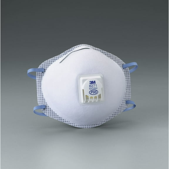 3M Disposable Particulate Respirator 8271 P95 Oil Proof 10/BX