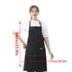 thumbnail image 4 of Inteprter Delantales de vaqueros para hombres Delantal de chef con bolsillos delanteros Negro Excelente protección de cobertura Bar Tienda Herramientas y accesorios para hornear Negro, 4 of 5