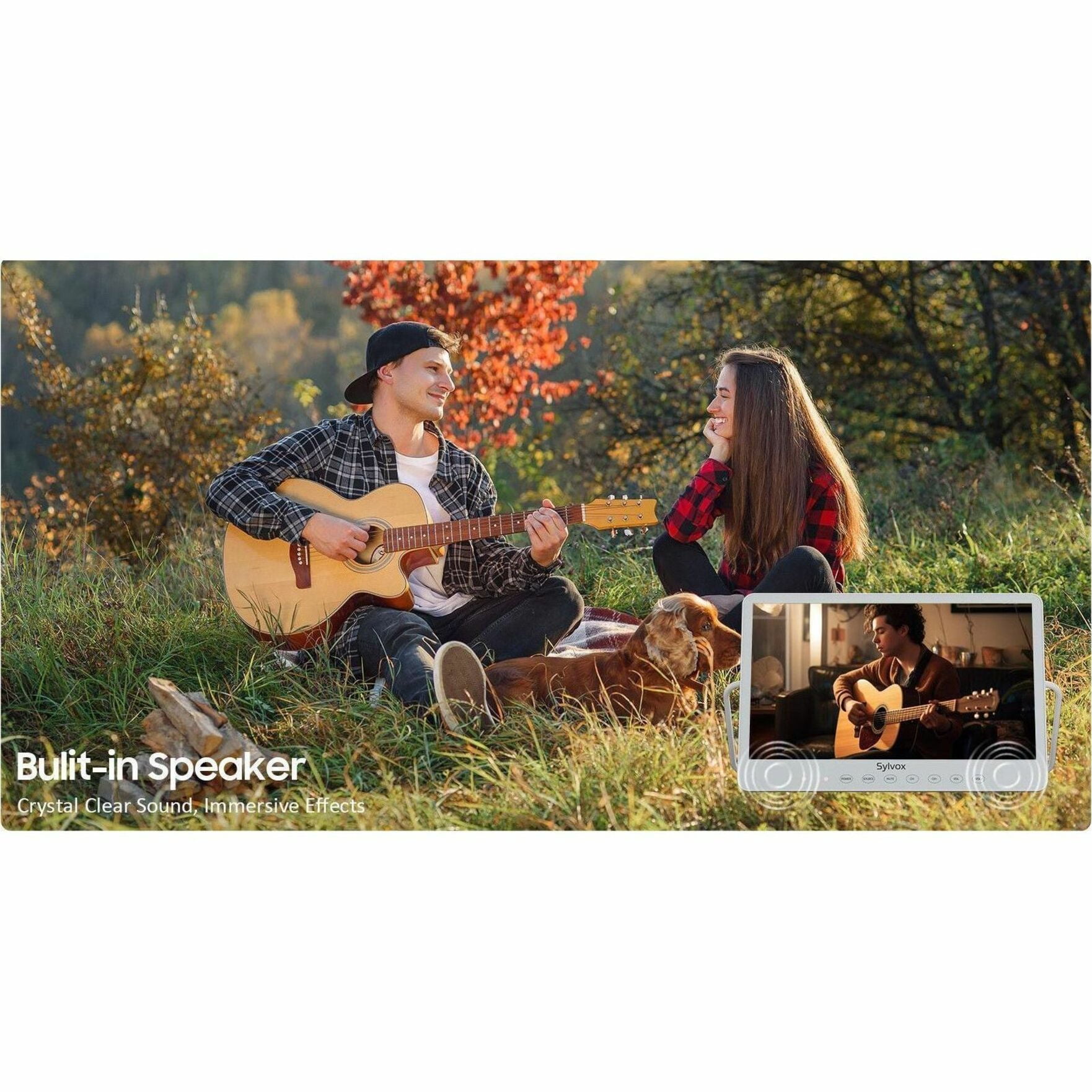 Sylvox Tv PT16A0KGGB Portable 15.6" Waterproof TV