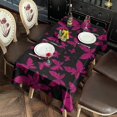 thumbnail image 2 of Black Pink Butterfly Pattern Rectangle Tablecloth 60"x120",Waterproof Polyester Rectangle Table Cloth, Wipeable Spillproof Polyester Tablecloth for Dining, Camping, Indoor and Outdoor, 2 of 6