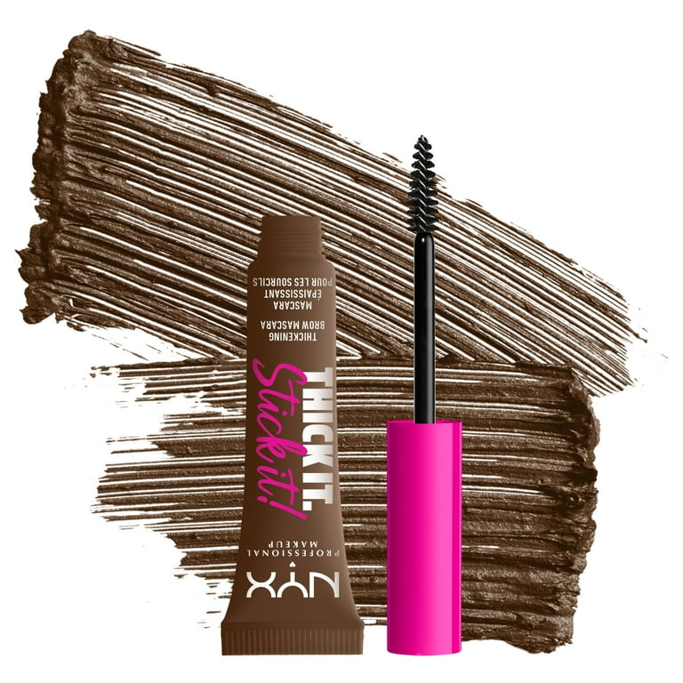 NYX Professional Makeup Vegan Thickening Brow Gel Mascara, 16-Hour