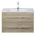 thumbnail image 3 of Cutler Kitchen and Bath Kato 30" Wood/Cultured Marble Bathroom Vanity in Oak, 3 of 5