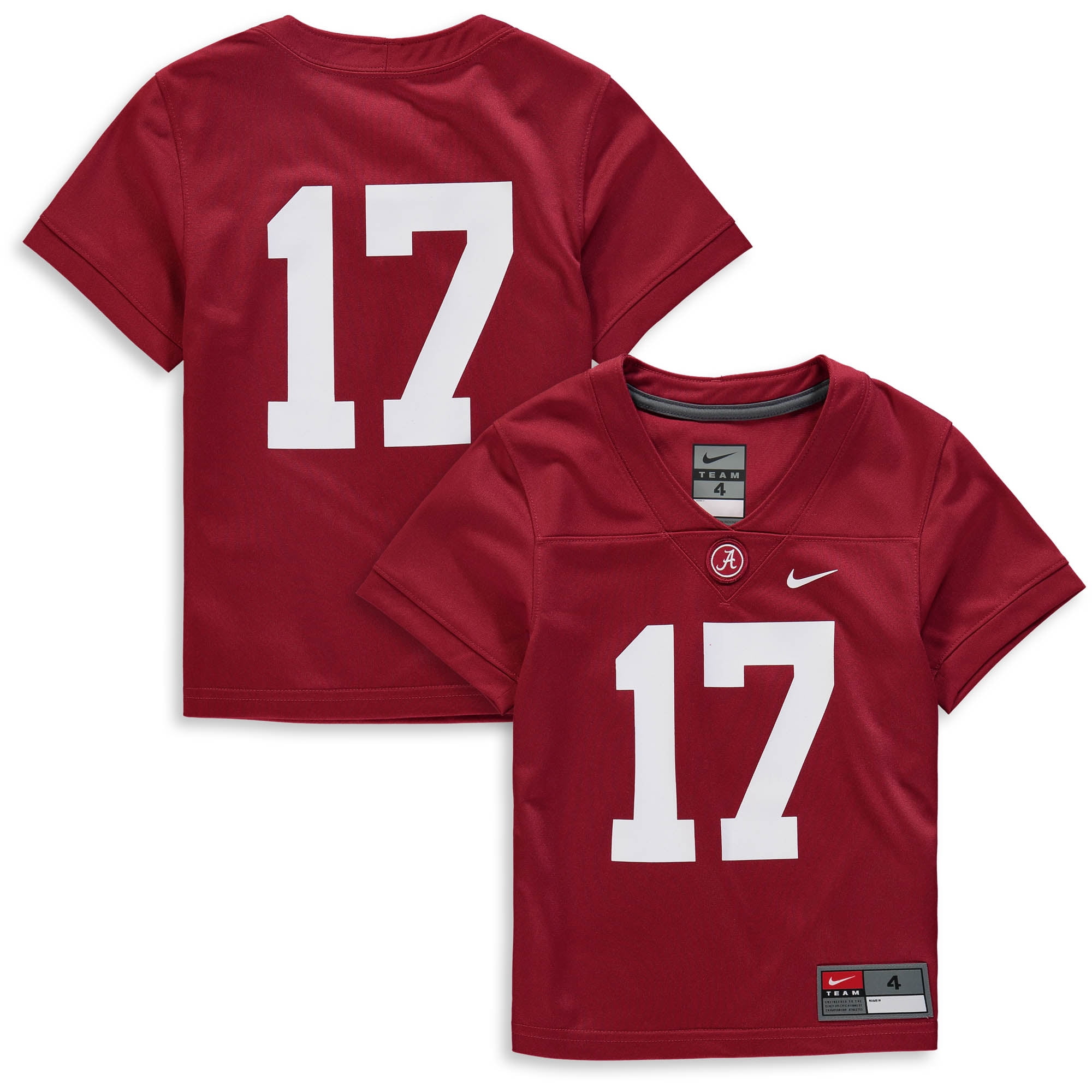 17 Alabama Crimson Tide Nike Preschool Team Replica Football Jersey