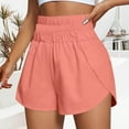 thumbnail image 2 of Running Shorts for Women with Liner High Waisted Lightweight Athletic Shorts with Pockets for Workout Gym Outdoor Pink 2XL, 2 of 7