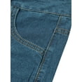 thumbnail image 6 of Seyurigaoka Women Juniors Casual Gradient Jeans, Plus Sized Button Bootcut Pants with Pockets, 6 of 10