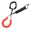 thumbnail image 1 of Peahefy Red Coiled Foot Cord Rope Leg Leash Surfing Surfboard Accessory for Stand Up Paddle Board, Surfboard Rope, Surfing Leg Cord, 1 of 3