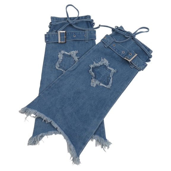Denims Leg Warmers Cool Flared Leg Warmers Punk Long Leg Socks Fashion Leg Covers Sweet Leg Sleeve Streetwear Gifts