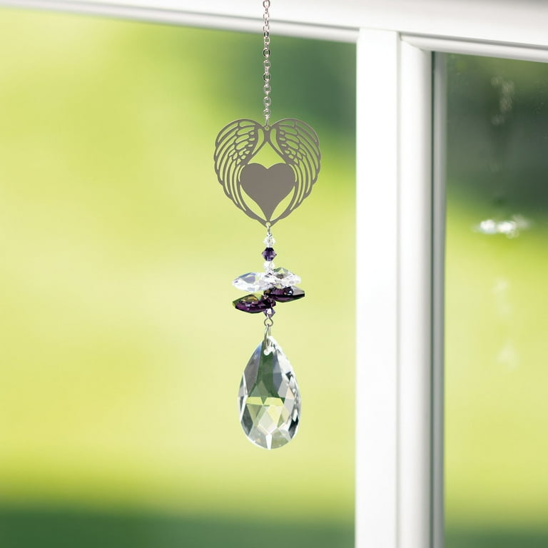 Winged Heart Crystal Suncatcher Winged Heart Crystal Suncatcher