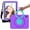 Purple, variant on Case for iPad (A16) 11th Generation 11 Inch 2025, Heavy Duty Shockproof Cover with Built-in Rotating Stand & Strap & Screen Protector