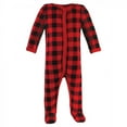 thumbnail image 4 of Hudson Baby Infant Boy Cotton Snap Sleep and Play 2pk, Plaid Moose, 0-3 Months, 4 of 4
