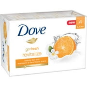 Dove Go Fresh Beauty Bar with Mandarin & Tiare Flower Scent, 4 oz, 4 pack