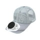 thumbnail image 5 of Sombrero con visera solar y protección para el sol, sombrero de playa para hombres y mujeres, gorra con ventilador de enfriamiento para golf Gris, 5 of 9