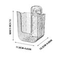 thumbnail image 3 of Suncoda Storage, Wipes Container Wipes Dispenser Wall Mount Wipes Container with Suction Cups Large Capacity Wipe Refillable Heavy Duty Waves Pattern Tissue Dispenser, 3 of 7