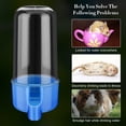 thumbnail image 2 of Comedero automático para pájaros, dispensador de agua para jaula de pájaros, alimentador de agua para pájaros, accesorio para pájaros, botella bebedora (12x5,5 cm), 4 piezas, 2 of 5