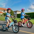 thumbnail image 4 of Costway Vélo 14 Pouces pour Enfant de 3 à 5 Ans avec Guidon et Selle Réglables en Hauteur, Frein à Main, Rouge, 4 of 10