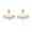 Golden, variant on SmartBy Women Chic Waterdrop Rhinestone Front Back Ear Jacket Piercing Stud Earrings