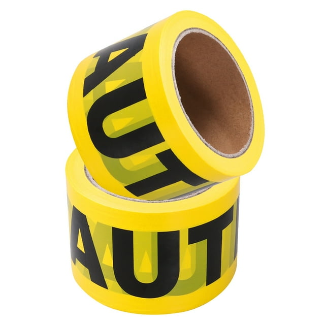 Mobutofu 2 Rolls Non Adhesive Barrier Tape for Factories and Offices with High Visibility