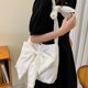 thumbnail image 3 of Bolso de compras elegante y diario para niñas Bolso de lona con lazo de moda, 3 of 8