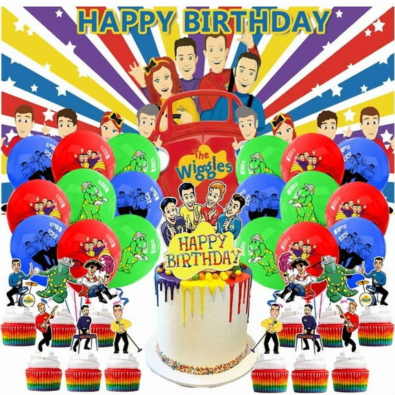 The Wiggles Latex Balloons Party Supplies Decor Banner Backdrop Kit Birthday Decorations