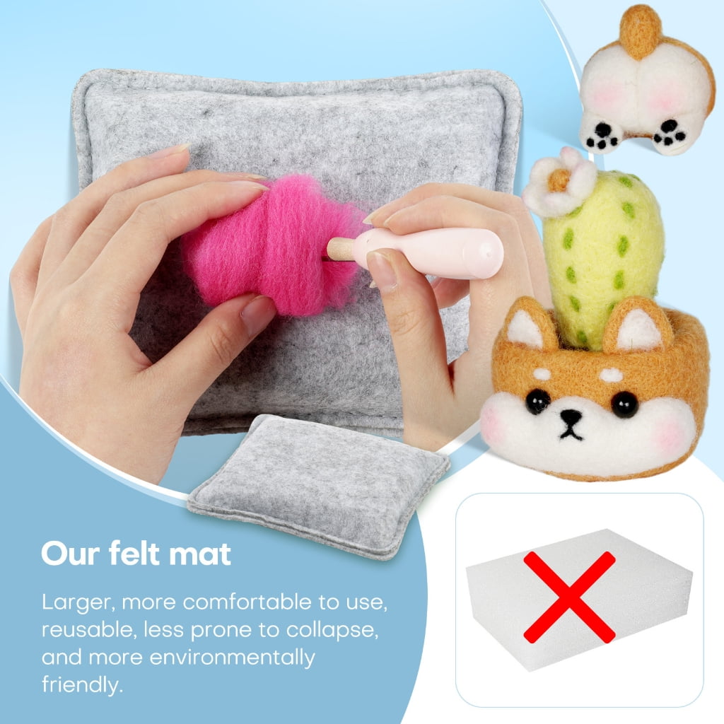 Zorvai Needle Felting Kits Wool Felting Tools Handmade Felt Needle Set Wool Felting