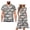 Moon Crane, variant on Garronmavis Green Leaf Bird Couple Matching Outfit Women's V-neck Dress Size S with Pocket Flowy Summer Party Dresses and Mens Short Sleeve Shirt Hawaiian Blouse Tops
