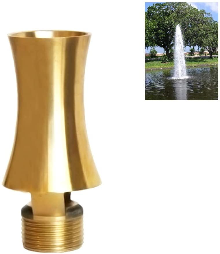 Brass Cedar Fountain Nozzle Sprinkler Spray Head Cascade Ice Tower Pond 1/2-1" 