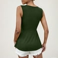 thumbnail image 4 of Heisall Womens Tank Tops Summer Casual Sleeveless V Neck Twist Knot Front Patchwork Solid Color Everyday Style, 4 of 9