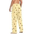 thumbnail image 3 of FORMRS Mens Pajama Pants with Pockets Cotton Sleepwear Lounge Bottoms Sizes S-2XL, Cute Bee Pattern, 3 of 7