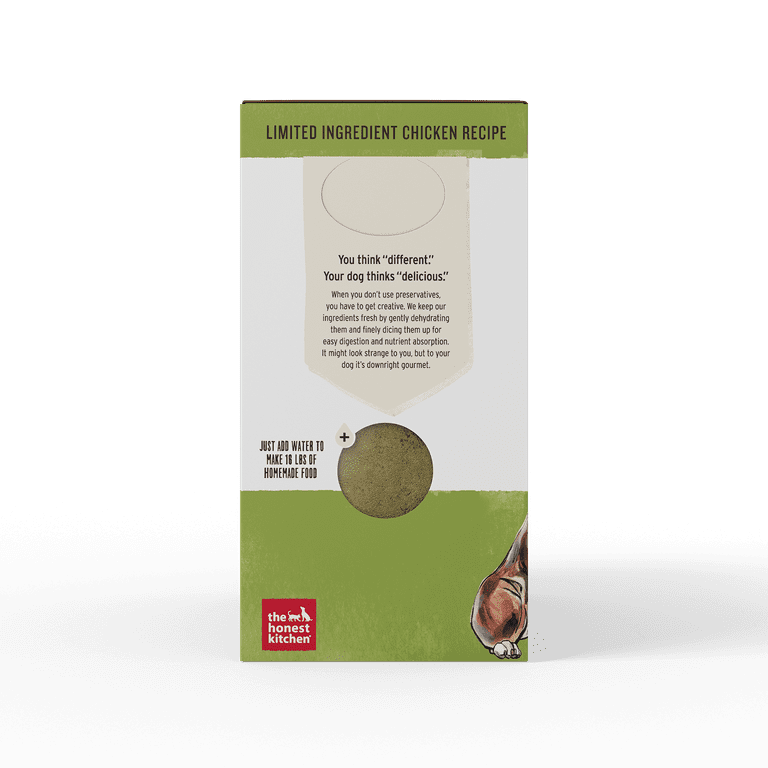 The Honest Kitchen Thrive Dehydrated Minimalist Limited Ingredient Dog Food Grain Free Chicken Quinoa 4 lbs Makes 16 lbs Walmart