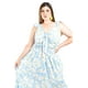 thumbnail image 4 of Maxi vestido floreado Roman Fashion /Tallas Extras, 4335 (Azul cielo) azul 42, 4 of 6