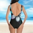 thumbnail image 4 of Swimsuits for Women One Piece Tummy Control Under $10 Summer Print With Chest Cushion And No Steel Support Backless Strap Bikini Swimsuit, 4 of 6