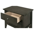thumbnail image 4 of Glory Furniture Primo Solid Wood 2-Drawer Nightstand in Gray, 4 of 5