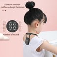 thumbnail image 3 of [Orange] Hunchback Correction Belt Children's Intelligent Posture Correction Elf Vibration Reminder Hanging Neck LCD Display Sitting Reminder, 3 of 8
