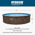 thumbnail image 5 of Bestway Hydrium 18' x 52" Steel Side Wall Above Ground Pool w/ Sand Pump & Accessories, 5 of 11