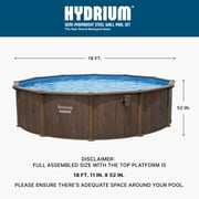 Bestway Hydrium Steel Wall Above Ground Pool - Sand Pump - 18 ft x 52 in