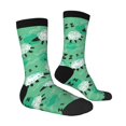 thumbnail image 4 of Yiaed Sheep Zzz Print Great elasticity Crew Socks Sports socks for Men and Women, 4 of 5