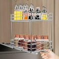 thumbnail image 1 of 2 Tier Kitchen Slide Out Cabinet Spice Rack Organizer, Pull Out under Cabinet Sliding Shelf, 1 of 7